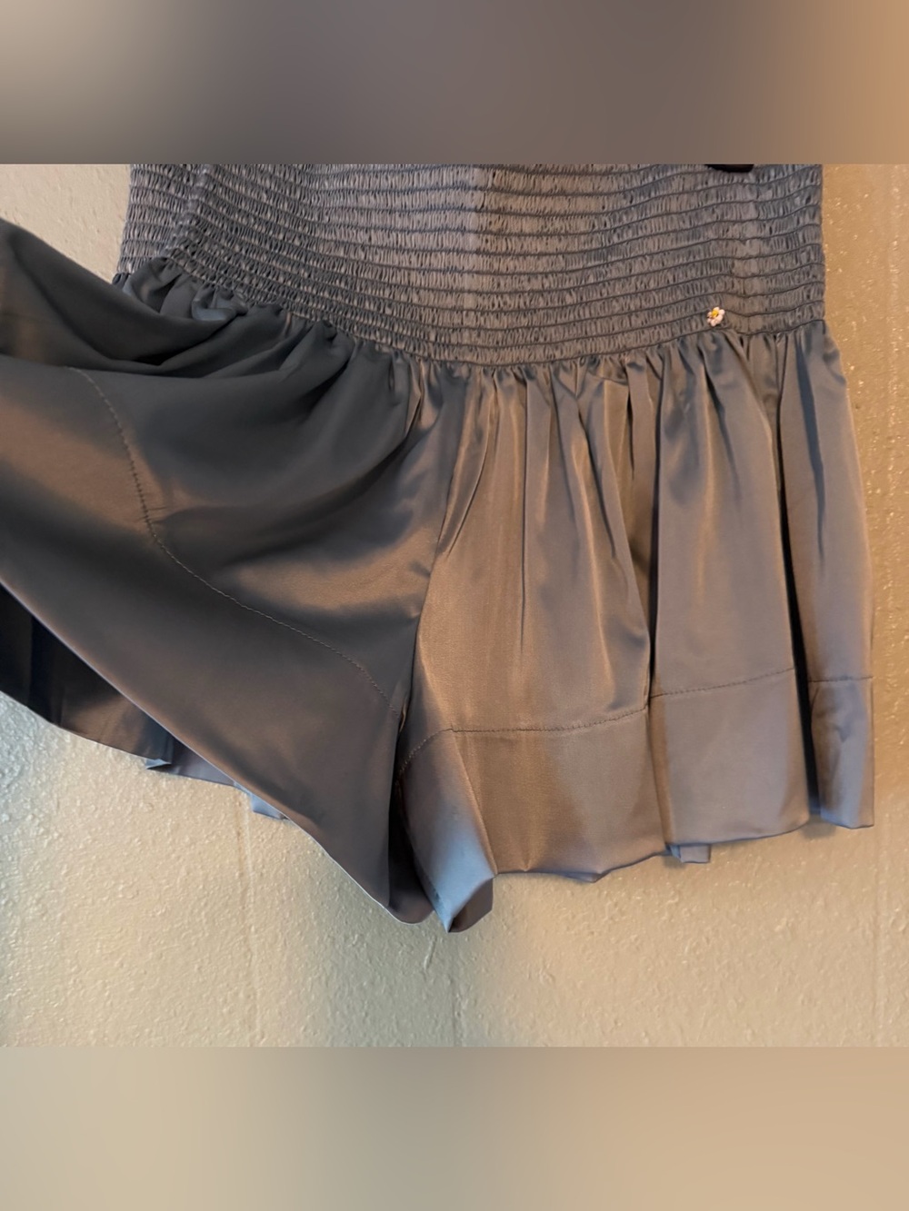 NWT Natural Life Daisy Blue Smocked Waist Skorts-Shorts Boho Coastal Beach - Picture 5 of 7